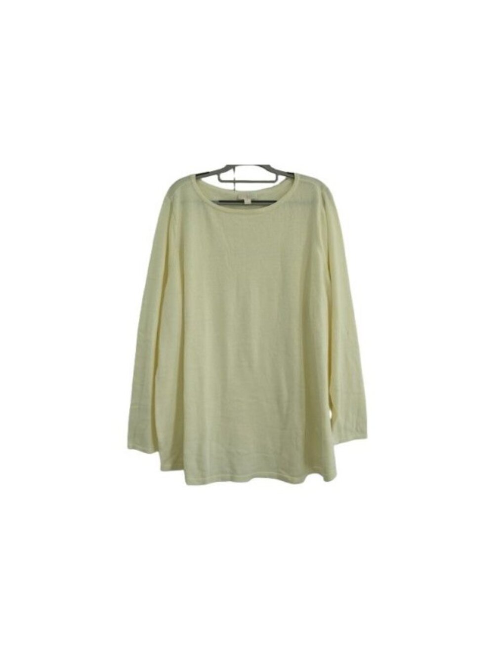 Belle by Kim Gravel Can't Stop Wearing It Sweater Plus Sz 2X Cream Cozy Knit Top